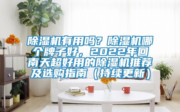 除濕機有用嗎？除濕機哪個牌子好，2022年回南天超好用的除濕機推薦及選購指南（持續(xù)更新）